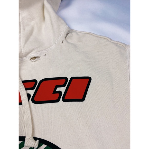 Gucci cat logo-print hoodie